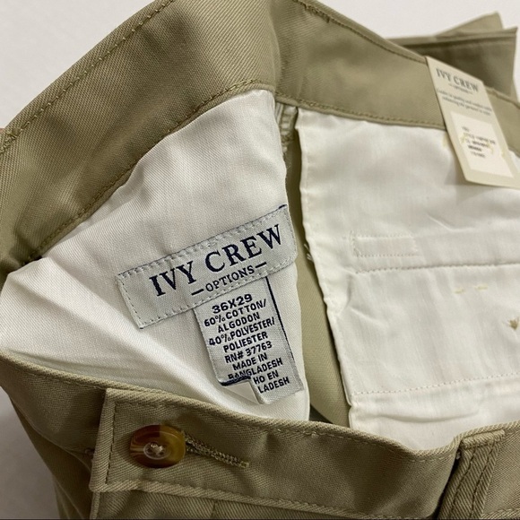 Ivy Crew Men’s 2 Pleat 36X29 Khaki, Business Casual Pants New with Tags - Picture 8 of 9